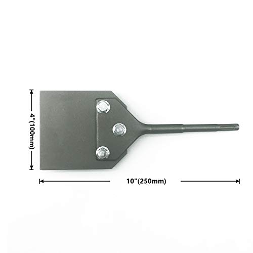 SPKLINE 4 Inch Wide SDSPlus Floor Scraper Tile & Thinset Scaling