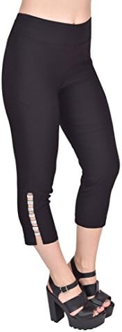 Womens Rhinestone Capris by Ethyl - Get Sparkle Crystal Leggings To Turn Heads (6)