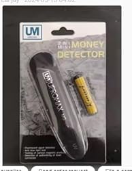 Money Detector, UV Plus Light Magnetic Head