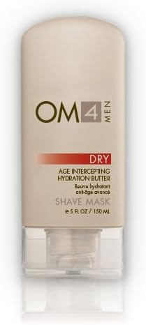 OM4 Dry Shave Mask: Advanced Age-Intercepting Hydration Butter, Shave Cream and Mask in-1 to help increase hydration and improve moisture for dry skin types