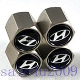 Hyundai Logo Tire Valve Stem Caps 4 pcs set