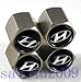 Hyundai Logo Tire Valve Stem Caps 4 pcs set