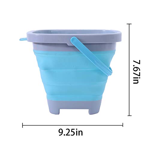 image for US Fast Shipment 5L Collapsible Silicone Sand Bucket,Binory Folding Sa