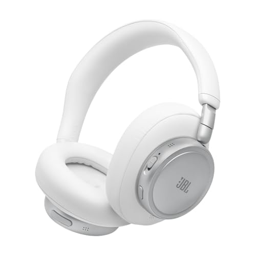 JBL Live 780NC Kabellose Over‑Ear‑Kopfhörer mit Noise Cancelling, Weiß
