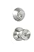 Honeywell Safes & Door Locks 8100306 Tulip Entry Door Knob and Deadbolt Lock Set, Satin Nickel, 2-Pack