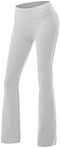 Doufine Women's Mulit Color Push-Up Plus Size Yoga Athletic Long Pants White XS