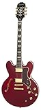 Epiphone SHERATON-II PRO Thin-line, Semi-Hollowbody Electric Guitar with Coil Tapping, Wine Red