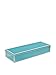 Godinger Blue Glass Oblong Jewel Box, 9.25x3.25x2.25