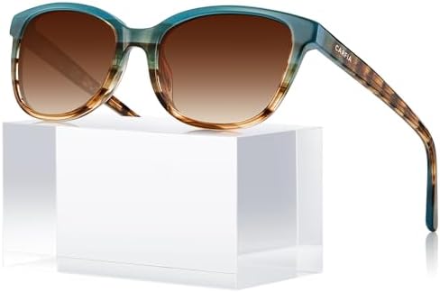 Amazon.com: CARFIA Retro Acetate Womens Polarized Sunglasses  display picture 1