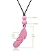 Silicone Feather Teething Pendant Necklace for Baby,Kids Costume Jewelry, Toddler Chewy Accessory