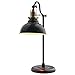 Amazon Brand – Stone & Beam Walters Vintage Task Table Desk Lamp With LED Light Bulb - 7.6 x 10 x 19.9 Inches, Black