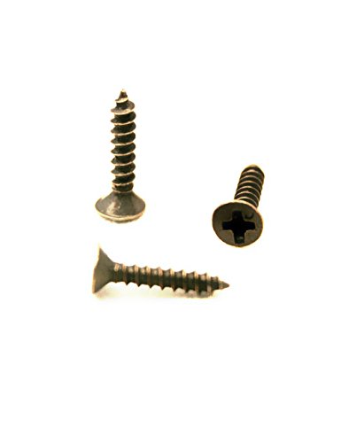 FUXXER® - 100x Antike Holz-Schrauben, Messing Bronze Antik-Optik, Kreuz-Schlitz, Kreuz-Schrauben, Senk-Kopf, Selbst… – Bild 5