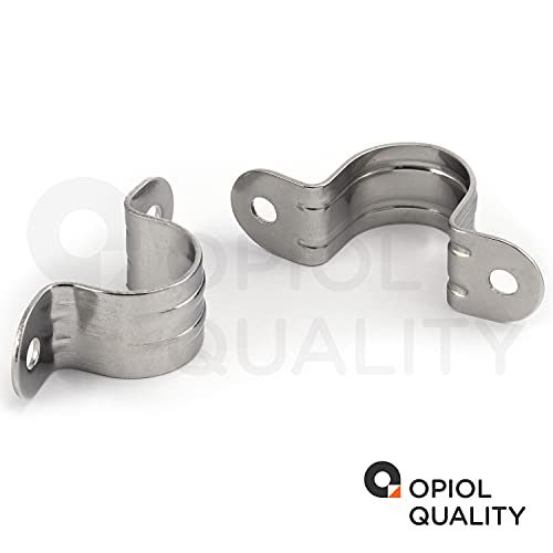 OPIOL QUALITY® Rohrschellen HALB 25 mm aus Edelstahl A2 V2A (2 Stück) U-Rohrschelle Rohr Halterung Schlauchschnalle… – Bild 7