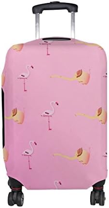 THUNANA Flamingos Print Pink Elastic Travel Luggage Cover Protector Dustproof Protective Bag for Suitcase