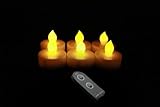 Candle Choice Set of 6 Plastic Tealights with Remote