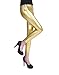 HDE Women's Plus Size Clubwear Shiny Metallic Leggings Liquid Wet Look Pants (Gold, 1X)