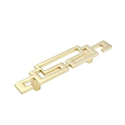 Semetall 4.2" Drawer Pulls, Modern Gold Cabinet