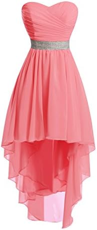 Chengzhong Sun Women's High Low Lace Up Prom Party Homecoming Dresses