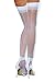Dreamgirl Women’s Sheer Thigh High Pantyhose Hosiery Nylons Stockings with Comfort Lace Top Anti-Slip Silicone Elastic Band