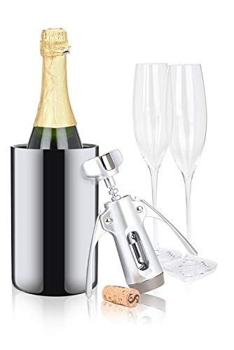 image for Modern Innovations Premium Stainless Steel Wine Chiller Bucket - Insul