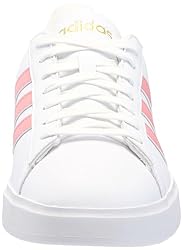 adidas Women's Grand Court 2.0 Sneaker, White/Semi