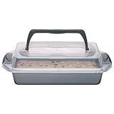 Wilton Bake It Better Oblong Brownie Pan with Lid, 9 x 13-Inch - Baking Pan with Carry Handle