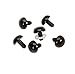 50PCS 18MM Solid Black Plastic Safety Doll Craft Eyes for Puppet Plush Animal and Kids Gift