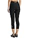 Baleaf Women’s 3D Padded UPF 50+ 3/4 Cycling Compression Tights Capris with Pocket Black Line Size XLthumb 3