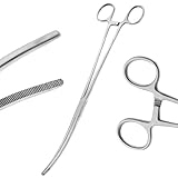 AAProTools 18 inch Long Curved Hemostat Forceps