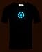 Teelight Tony Stark Light-Up Arc Reactor LED Iron Man 1 Black T Shirt--Size M