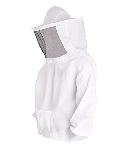 iiniim Professional Beekeeping Jacket Bee Protecting Suit with Fencing Veil Goatskin Leather Gloves (Protecting Suit)
