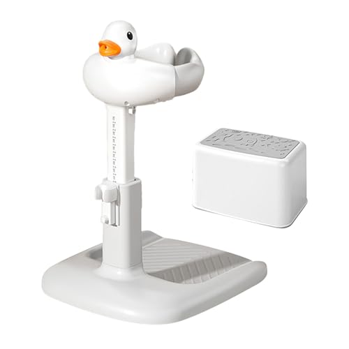 Adjustable Baby Shower Stand, Baby Bath with Shower Stand Support, Anti-Pinch Adjustable Toddler Shower Stand, Baby Standing Shower 6-36 Months