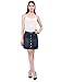 Allegra K Women's Back to Casual Button Down Washed Mini Denim Skirt M Blue