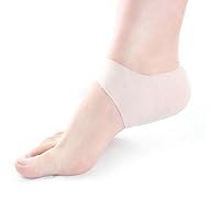 Silfrae Gel Cushions of Foot or Toe - Silicone Pad Rapid Foot or Toe Pain Relief, 2 Pairs (White-M, Foot Pad)
