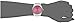 Nine West Women's NW/1585PKSB Hot Pink Dial Silver-Tone Bracelet Watch
