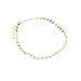 DZT1968 Women PendantNecklace Choker Chains Charm Copper sequined necklace (Gold)