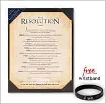 The Resolution Print Certificate plus FREE Wristband (From the Movie ...