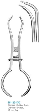 Stockes Rubber Dam Clamp Forceps, 6 5/8"