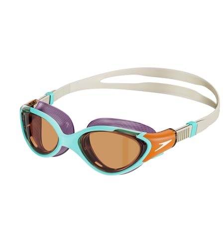 Speedo Damen Biofuse 2.0 Schwimmbrille | Design für Damen | Patentierter Verstellmechanismus | Anti-Beschlag | Wasserdicht | Bequemer Sitz Marine Blue