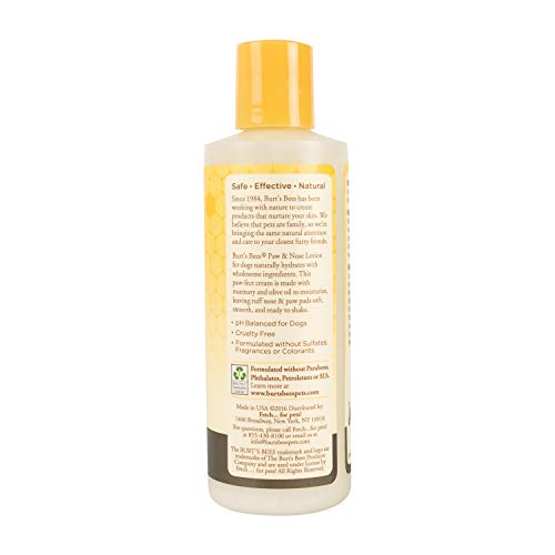 Burt's Bees for Dogs All-Natural Paw & Nose Lotion with Rosemary & Olive Oil | For All Dogs and Puppies, 4oz