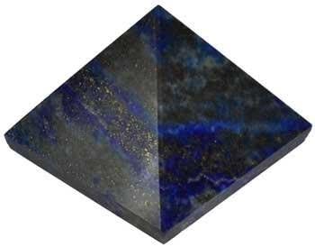 Atharva Lapis Lazuli Chakra Spiritual Healing Crystal Gem Pyramid - 1 inch - Energy Generator