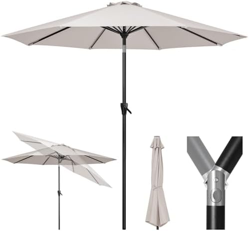 buy offset patio umbrella Best Choice Products 10ft Solar LED Offset Hanging Outdoor Market Patio Umbrella w/ Adjustable Tilt