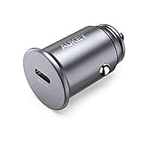 AUKEY USB C PD Flush Fit Car Charger, 18W Power Delivery USB Car Charger Compatible with Google Pixel 3/2 / XL, iPhone 11/11 Pro Max/XS/MAX/XR/X and More