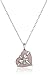 Sterling Silver and Diamond Heart-Shaped Gift Box Pendant Necklace