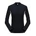 Vinmin Womens Hot Thermo Body Shaper, Slimming Long Sleeve Shirt, Workout Sweat Sauna Suit, Arm & Abdominal Trainer, Stomach Fat Burner, Best SCR Bodysuit for Weight Loss, Black Large