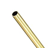 Brass Round Tube, 300mm Length 9mm OD 0.5mm Wall
