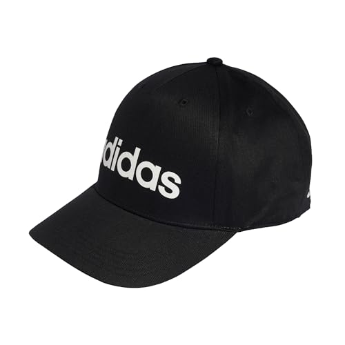 adidas Unisex Linear Baseball Cap, Black/White, XXS-XS