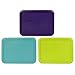 Pyrex (1) 7210-PC 3-Cup Purple Lid, (1) 7210-PC 3-Cup Turquoise Lid, and (1) 7210-PC 3-Cup Green Edamame Lid - Made in the USA