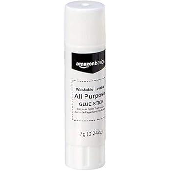 AmazonBasics All Purpose Bulk School Glue Sticks, Washable, 0.24-oz Stick, 30-Pack