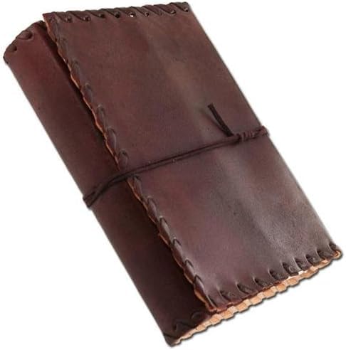 ALASKA EXPORTS Leather Journal Notebook for Men & Women – Vintage Handmade Leather Diary Journal | Unlined Writing Sketchbook | Travel Diary | Old Looking Diaries Brown